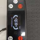 MERACH Vibration Plate Exercise Machine, Vibration Plate for Lymphatic Drainage Weight Loss, Vibrating Plate Exercise Machine with Bluetooth and LED Display, Workout Equipment for Women Men Home (Black)