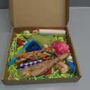 Natural Bird Toy Foraging Parrot Shredding Toys Box Conure Chewing Toys for Cockatiel Lovebird Parakeet Budgie Small-Medium Birds (Colorful)