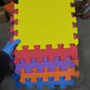 Interlocking Montessori Thick Foam Play Floor Mats | Jigsaw Mats for Baby Playpens and Playrooms | Multicoloured, 20 pack, Blue, Orange, Pink, Purple, Yellow