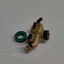 Biswing 4 Way Brass Hose Splitter, 3/4" Brass Hose Faucet Manifold, Garden Hose Adapter Connector, Hose Spigot Adapter with 4 Valves