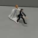 Bride&Groom Figurines Romantic Bride and Groom Wedding Cake Topper Funny Resin Run Groom Bridal Show Stand Cake Topper Wedding Valentines Day Engagement Anniversary Decoration