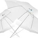 LimoStudio [2 Pack] 33 inch Diameter White Umbrella for Photography Video Studio, Lighting Reflector, Light Diffuser Control and Modifier for Delicate, Subtle Soft Light, AGG124-A