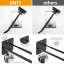 Sinoer Heavy Duty Double Garage Hooks 12.44 Inch Wall Mount Utility Hooks, Tool Organizer for Ladders, Bikes, Tires, Garden Tools & Strollers (4 Pack)