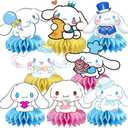 8Pcs Cartoon Dog Honeycomb Table Centerpiece, Kawaii Birthday Party Supplies Table Decorations for Kids Party Decorations