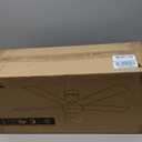 TCL 52" Ceiling Fan with Lights, Black Flush Mount Ceiling Fans with Remote Control, 6 Speeds DC Reversible, Dimmable, Noiseless, Low Profile Ceiling Fans for Bedroom