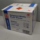 Basic Medical Blue Nitrile Exam Gloves, Latex-Free & Powder-Free Food-Safe House Cleaning Disposable Glove (1000 Pcs)