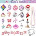 Girls Charm Bracelet Making Kit: Mermaid Jewelry Supplies Make Set Charm Bracelets Kits DIY Art Craft Set Girl Toys Age 5 6 7 8 9 10 11 12 Year Old Girl Little Children Creative Birthday Gifts for Kid