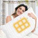 mislili Pillows Standard Size Set of 2, Hotel Quality Gusseted Bed Pillows for Side, Back, Stomach Sleepers, Soft Supportive Gusseted Standard Pillows for Sleeping, Down Alternative Filling
