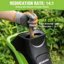 WORKPRO Electric Wood Chipper, 15-Amp 4300RPM Corded Branch Shredder