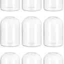 Glass Bud Vases for Centerpieces: Set of 9 Blown Clear Small Vase Bulk, Mini Cute Flower Vase for Floral Arrangement, Tiny Modern Decorations for Home Wedding Reception Party Event Table Decor 9pcs