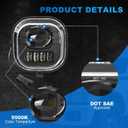 LED Fog Light Assembly for 1999-2016 Ford F250 F350 F450 F550 Super Duty - Driving Fog Lamp Compatible with Original Frame No fog lamp bracket