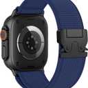 Trail Loop Band for Apple Watch Ultra 3/2/1 Bands 49mm 46mm 45mm 44mm 42mm 41mm 40mm 38mm Men Women, Adjustable Parachute Buckle Elastic Nylon Sport Strap for iWatch Series 11 10 9 8 SE 7 6 5 4 3