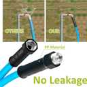 Cupohus RV Water Hose 35FT with Strain Relief Ends, Kink-Resistant Drinking Water Hose, 5/8''ID Potable Food Grade Hose with Storage Strap for RV, Marine, Camper, Truck, Car, Garden (Blue)