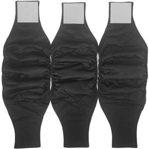 Washable Male Dog Diapers (3pack) of Durable Doggie Diapers (Black, S, 3, Count)