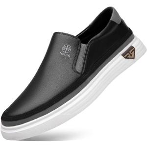 Trsorini Mens Casual Shoes Soft Comfortable Flat Lightweight Moccasin Classic Breathable Leather Men's Shoes (9.5)