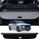 Cargo Cover for 2025 2024 Lincoln Nautilus, Retractable Rear Trunk Cover Compatible with 2024 2025 Lincoln Nautilus Security Shielding Shade No Gap Car Accessory Black, Carbon Fiber