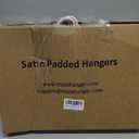 TOPIA HANGER Padded Hangers for Women Clothing,17-inch Satin Hangers 10 Pack Thick Foam Padded No Shoulder Bump for Sweaters, Coat, Blouses, Dresses-Pink,CT18P-10