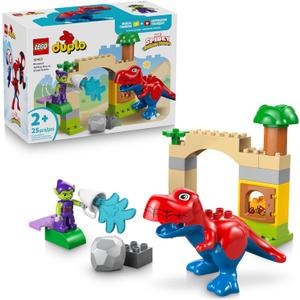 LEGO DUPLO Marvel Dinosaur Spidey-Rex vs. Green Goblin Building Toy for Toddlers - Spidey and His Amazing Friends Toys for Boys & Girls, Ages 2+ - Gifts for Kids - 10463