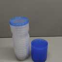 12 Pack- 34/24/17oz Freezer Storage Containers, Plastic Food Storage Containers with Twist Top Lids, BPA Free and Reusable Soup Containers with Lids, Leakproof/Microwave/Dishwasher Safe