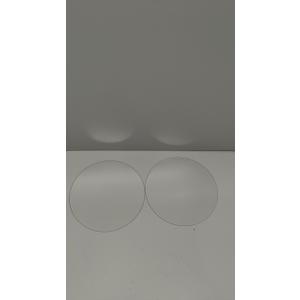 Round Soft Rubber Wall Protector Self Adhesive Door Handle Bumper Pack of 2 (Large Round Style, Clear) Diameter 9cm, Thickness 0.2 mm