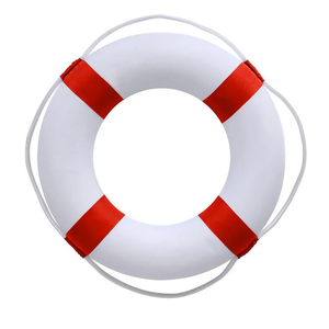 20 Inch / 50cm Pool Safety Life Preserver Throw Ring Buoy- Swim Foam Rings for Swimming Pool Wall