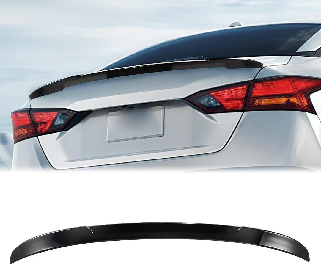 Gloss Black Rear Spoiler Wing Compatible with 6th Gen Nissan Altima 2019-2025