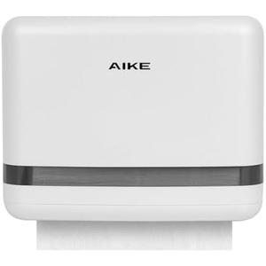 AIKE 200 Sheets Multifold Wall Mount Paper Towel Dispenser,with Lock for Home and Commercial,White(Folded Size L 9.0" x W 3.5" Or Smaller)