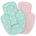 Minne Baby Infant Insert - Compatible with 4Moms RockaRoo and MamaRoo - Breathable Cool Mesh Fabric - Plush Soft Newborn Insert with Head and Body Support (Flowers)