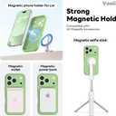 Vooii Magnetic for iPhone 17 Pro Case, Compatible with Magsafe (Premium Liquid Silicone) (Integrated Camera Control Button) Full Body Protective Anti-Scratch Microfiber Lining 6.3", Matcha