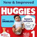 Huggies Size 1 Diapers, Little Snugglers Baby Diapers, Size 1 (8-14 lbs), 168 Count
