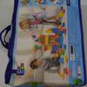 MEGA BLOKS First Builders Toddler Blocks Toys Set, Deluxe Building Bag with 150 Pieces and Storage, Blue, Ages 1+ Years