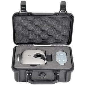 Portable Carrying Case for XbotGo, Durable PP Plastic with EVA Liner, Waterproof & Dustproof, Shockproof Design, Secure Lock & Ventilation System, Includes Mesh Pocket, Ideal for Storage & Travel