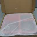 BABHAMNESS Stainless Steel Bento Lunch Box for Kids Adults, 3 Compartments Metal Bento Box with Transparent Lid & Silicone Container for Kids, Dishwasher-Safe, School & Travel, BPA-Free(Pink)