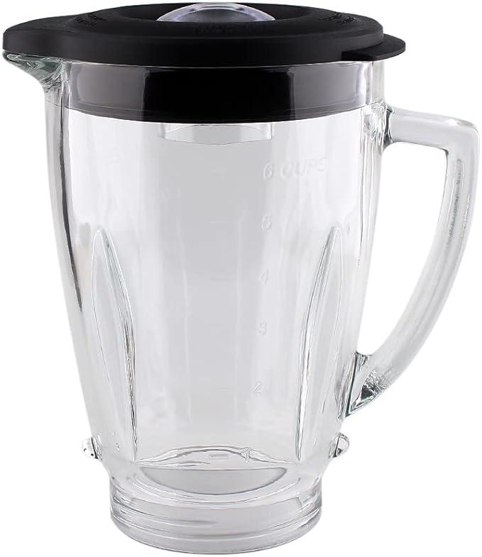 Replacement Parts Glass Jar with lid, Compatible with Oster Pro 1200 Blender
