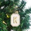 Christmas Initial Ornaments, Letter K Ornaments for Christmas Tree, Hanging Ornament for Mother Best Friends Sister Wife