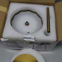 Moddeny Gold Rechargeable Table Lamp Cordless, 4000mAh Battery Powered Table Lamps with 3 Colors Stepless Dimming for Living Room, Wireless Table Lights for Bedroom/ Desk/ Cafe/ Dining Room/ Terrace