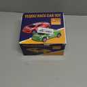 7 Inch Friction Powered Car Toys Set 4 Pack Push and Go Pull Back Race Trucks Toy Cars for Toddlers 3 4 5 6 Year Old Boys Girls Kids Birthday Gifts