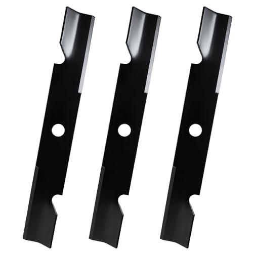 UPOW 103-6402 Blade Compatible with Ex Mark 52" Deck Lazer Z Turf Tracer Pioneer, High Lift Mower Blade Replaces 103-6402-S 103-6382 103-6387-S to ro 109-6873, 18" Length 15/16" Center Hole, 3 Pack