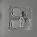 HOMOTEK 2 Pack Round Sliding Closet Door Handles Diameter 2-1/2 in(65mm) Brushed Stainless Steel Flush Pocket Pulls Recessed Bypass Door Handles, Stainless Steel Barn Door Finger Pull Set