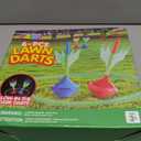 JOYIN Lawn Darts Game Set for Kids and Adults - Glow in The Dark Outdoor Lawn Games for Adults and Family, Soft Tip Darts Set for Kids Camping, Outside Yard