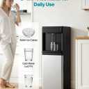 VEVOR Water Dispenser with Ice Maker, 3-in-1 Floor-Standing Water Dispenser, 33 LBS/24H, 9 Cubes/7 Min Fast Ice Making with 1.3 LBS Storage, Bullet Ice-Cubes & Cold-Water, for Home, Kitchen, Party