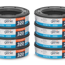 Diaper Genie Essentials Round Refill 8-Pack | Holds Up to 2560 Newborn Diapers | Features Unscented Continuous Film | Compatible with Diaper Genie Complete and Expressions Pails,8 Count (Pack of 1)