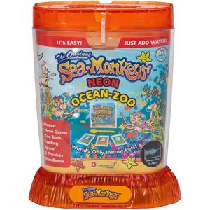 Sea-Monkeys Ocean Zoo Neon - World's Only Instant Pets - Assorted Colors - Ages 6+ (Pack of 1)