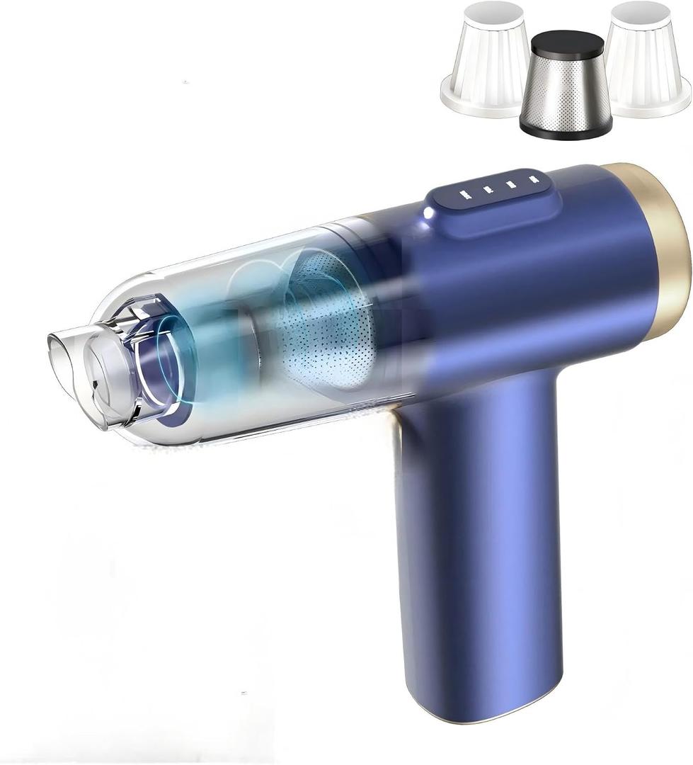 Handheld Car Vacuum Cleaner 4-in-1 High Power Cleaner 20000Pa | Brushless motor-6000mAh-Rechargeable-Duster blower-Pet hair crumb cleaning for car