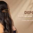 2 x Flat Hair Clips, 6 Pack 4.7 Inch French Concord Flat Hair Clips for Women Girls, 2 Styles Claw Clips for Thick Thin Hair, Strong Hold Duck Billed Clips Barrettes Accessories