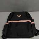 go-done Small Nylon Women Backpack Purse Anti-theft Fashion Travel Shoulder Bag,Ladies Single Shoulder Bag,Mini Backpack (Black-pink)