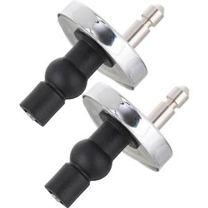 Upgraded 2 Full set Toilet Seat Hinge Fixings Top Fix Nuts Screws Quick Release Hinges Fittings Rubber Back To Wall For Toilet Seat Hinges Replacement