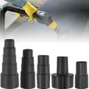 Vacuum Hose Adapters 5Pcs, Universal Hose Adapters 1-3/8 inch to 1-1/4 inch Vacuum Connector Attachment for Shop Vacuum, 1-1/2 inch to 1-3/8" to 1-1/4", 1 inch to 1-1/8 inch to 1-3/8" to 1-5/8 inch