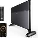 Ballu Convection Panel Heater,1500W Space Heater for Large Room Indoor use with Programmable Thermostat,WiFi App Control,Smart Quiet,Works with Alexa,Black