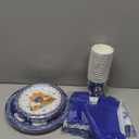 Zivosely Passover Seder Paper Plates Set for 24 Guests, 168 PCS Disposable Seder Plate Dinnerware Kit with Cutlery & Themed Table Runner, Classic Design for Jewish Holiday Party Supplies